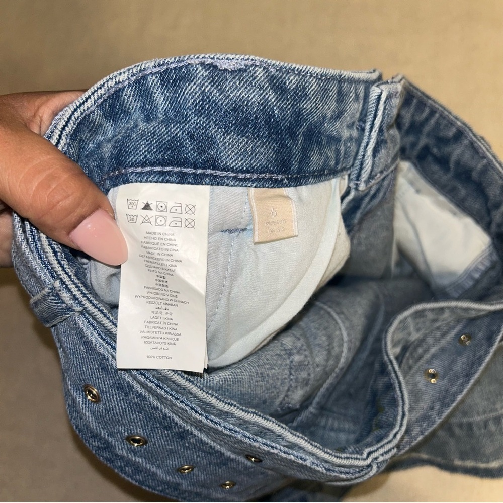 Michael Kors Denim Belted Shorts‎ Size 6 - Picture 5 of 10